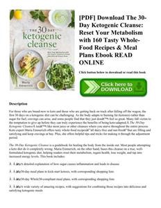 Free Keto Daily Meal Plan